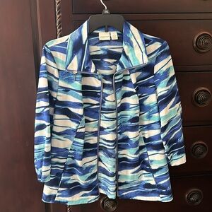 Multi colors of blue Zenergy jacket size 1